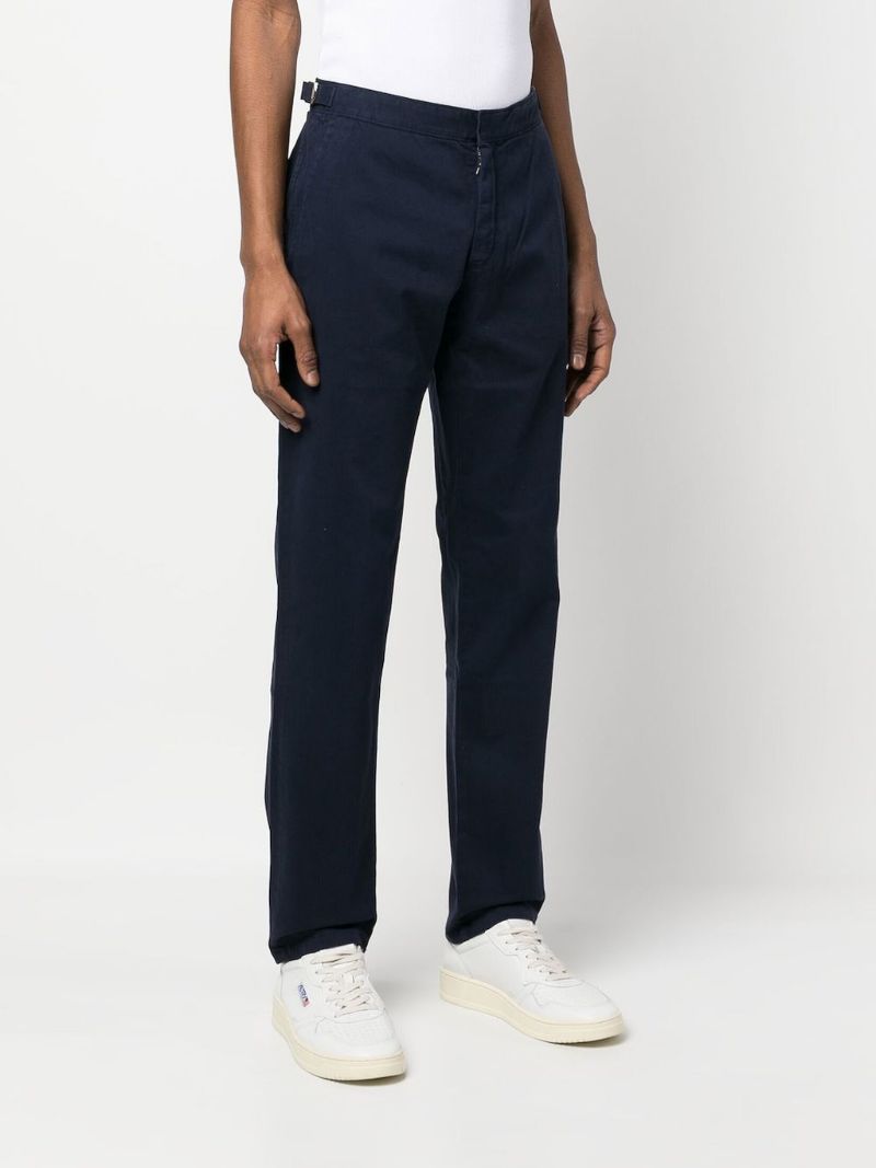 Blue Fallon Stretch-cotton Trousers