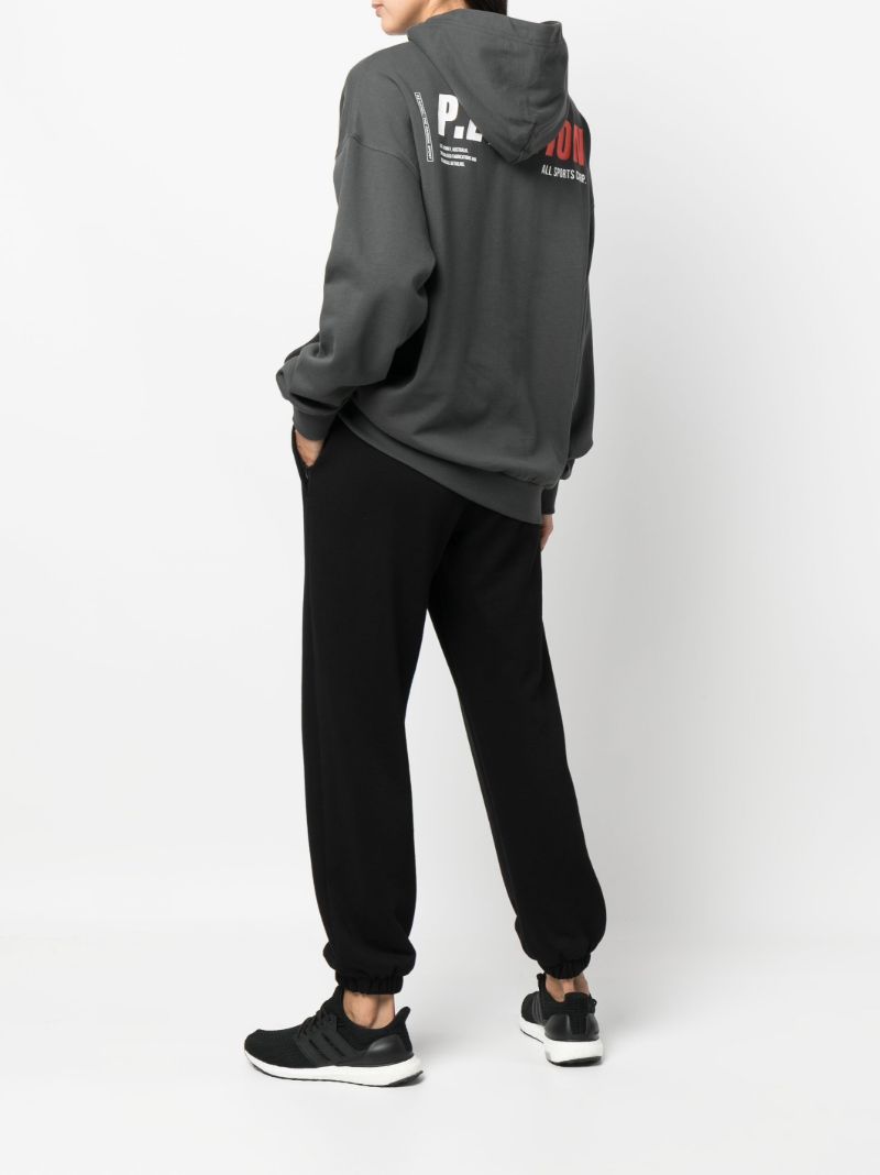 Grey Logo Print Long Sleeved Top
