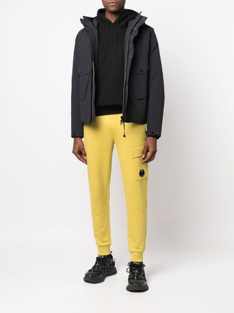 Blue Zip-up Padded Down Jacket