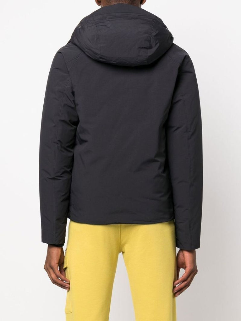 Blue Zip-up Padded Down Jacket
