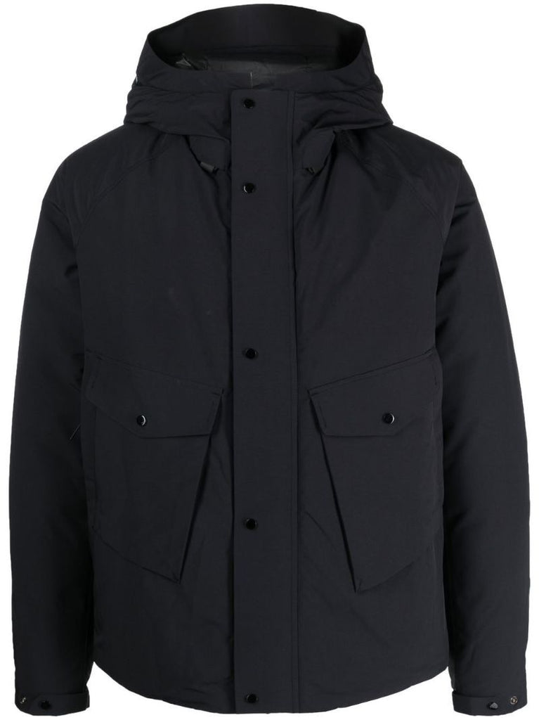 Blue Zip-up Padded Down Jacket