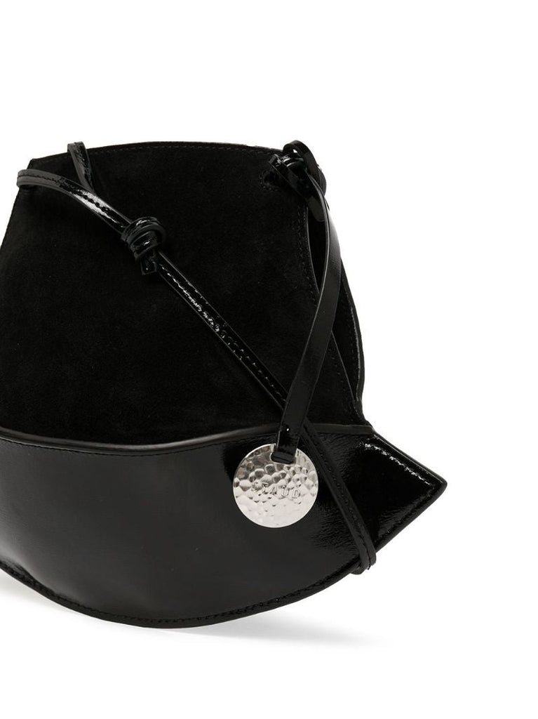 Black Mona Leather Shoulder Bag