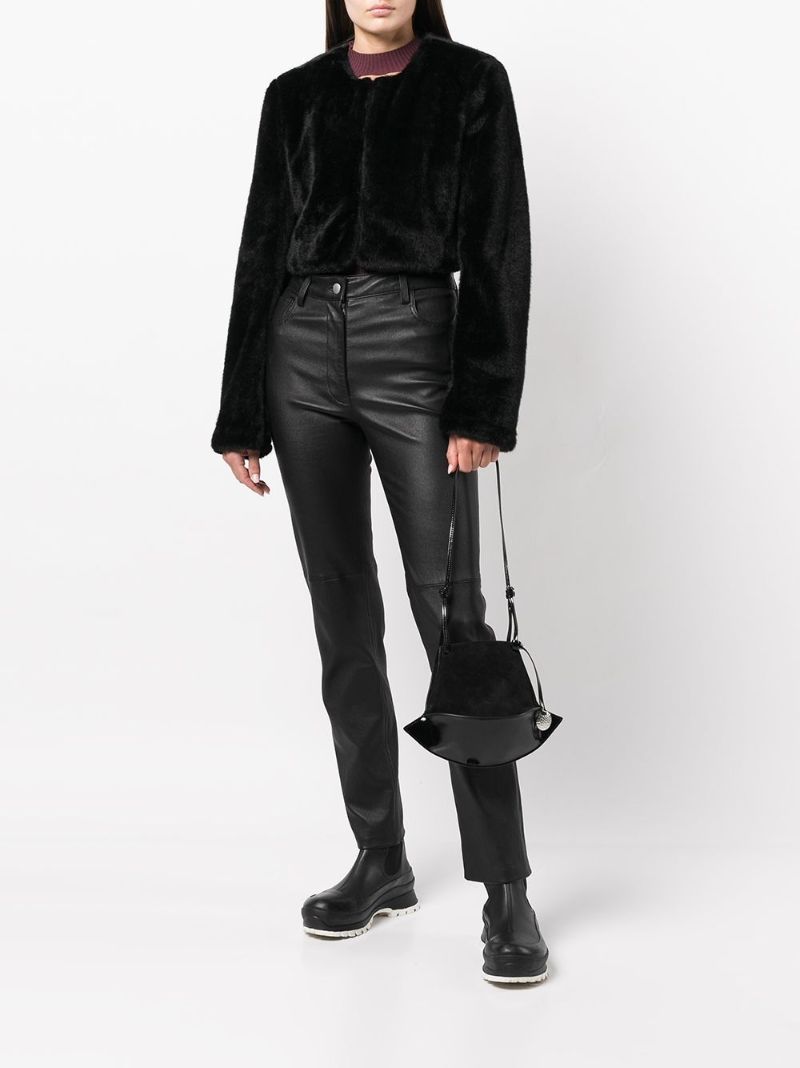 Black Mona Leather Shoulder Bag