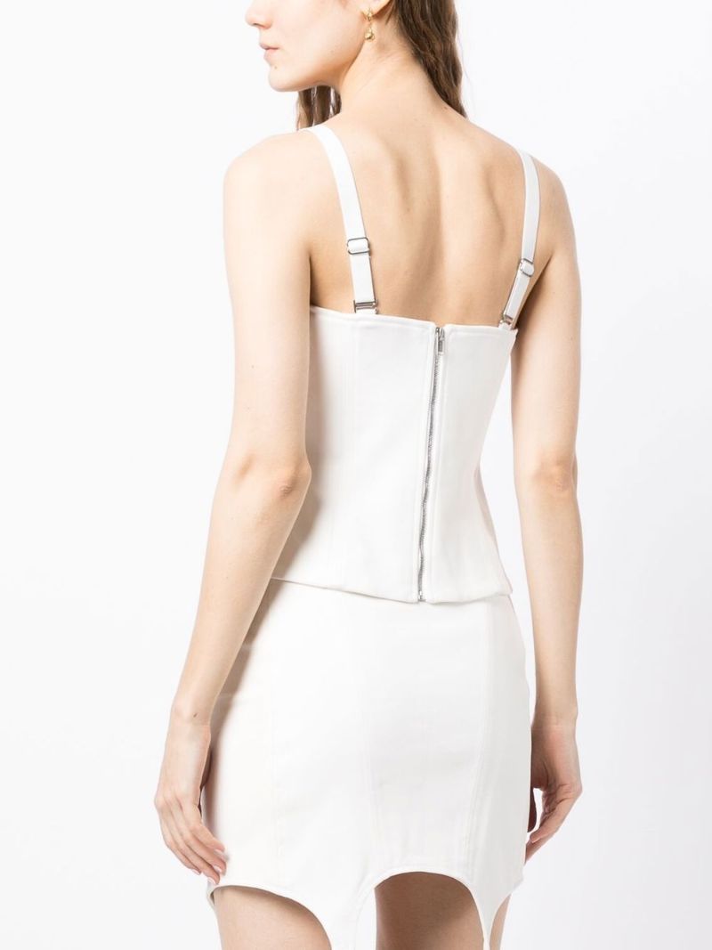 White Hook Corset Top