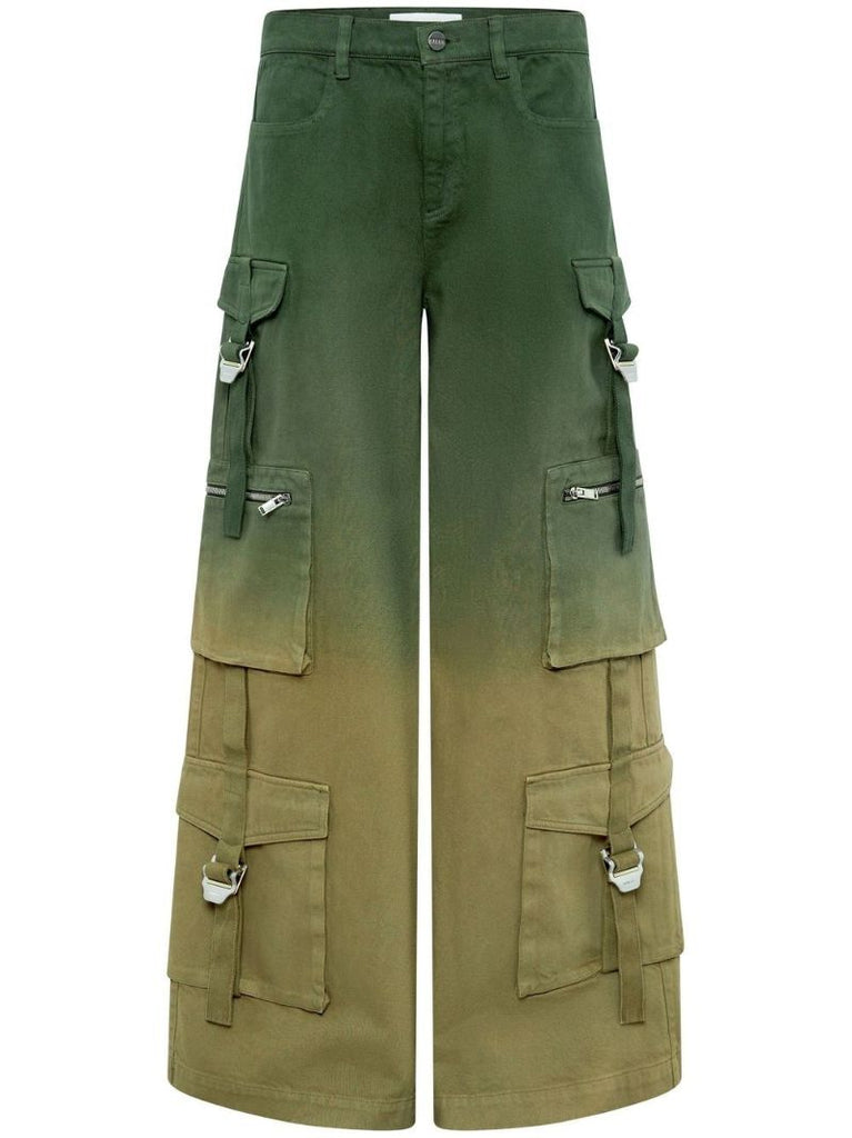 Green OmbrÃ_x0083_Â© Cargo Trousers