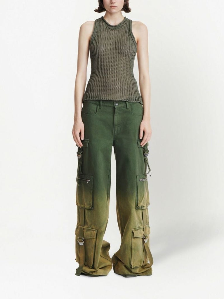 Green OmbrÃ_x0083_Â© Cargo Trousers