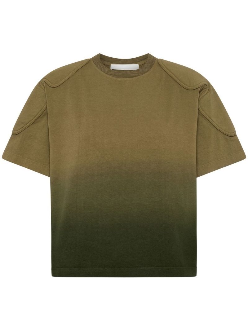 Green Sunfade Padded Cropped T-shirt