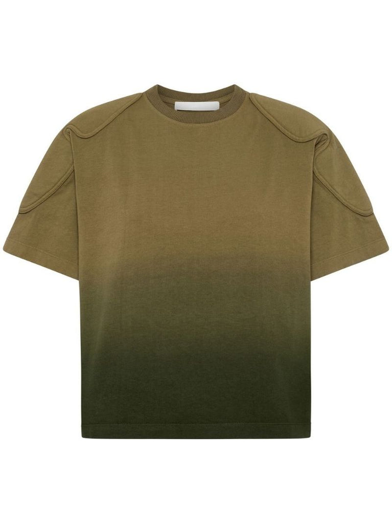Green Sunfade Padded Cropped T-shirt