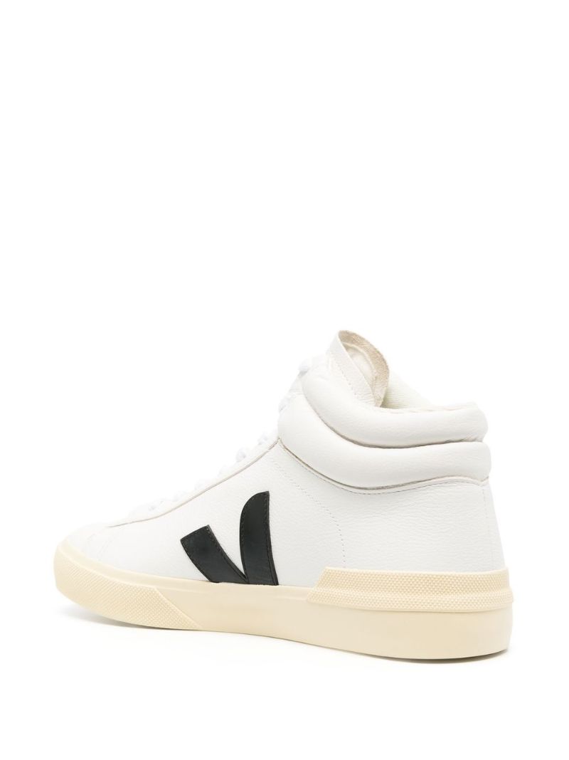 White Minotaur Leather High-top Sneakers