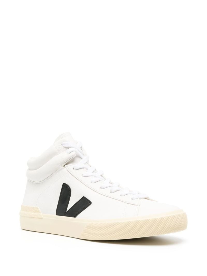 White Minotaur Leather High-top Sneakers