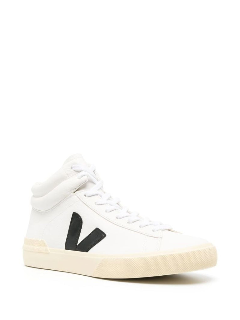 White Minotaur Leather High-top Sneakers