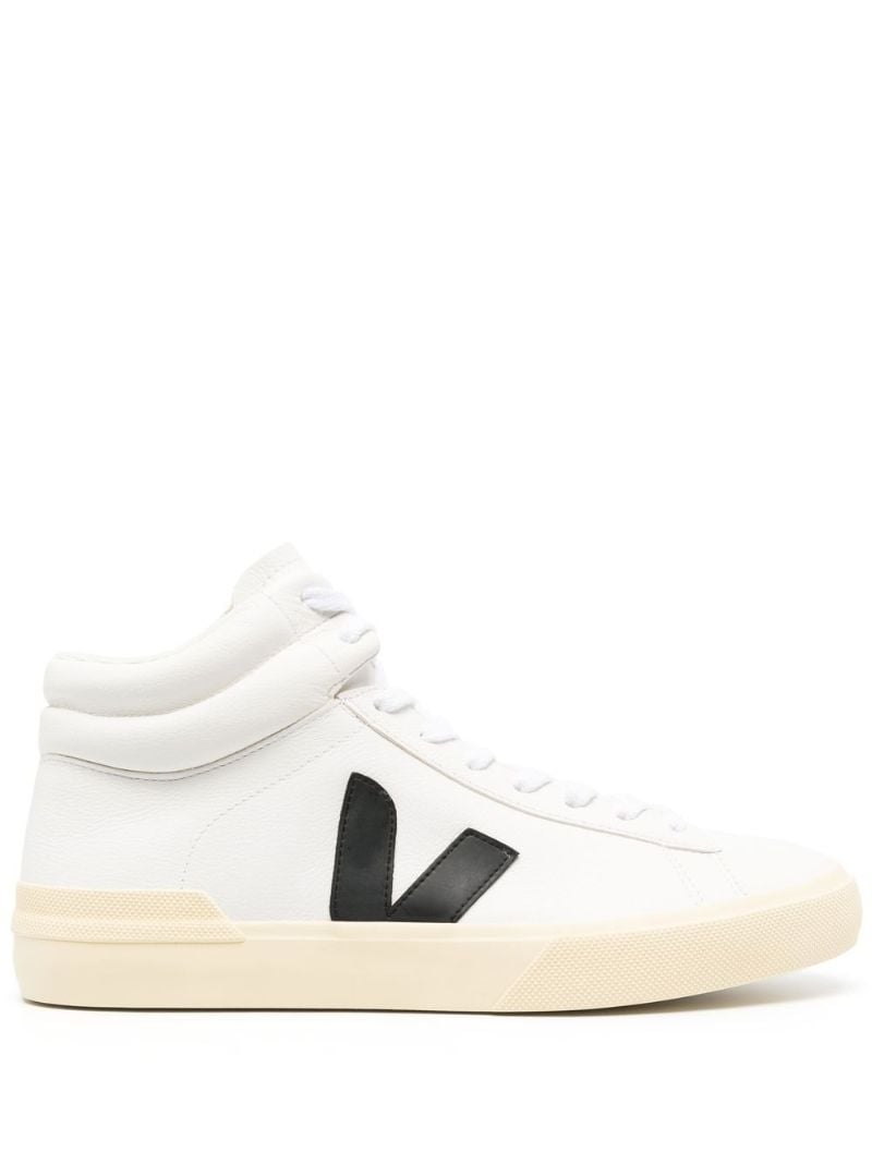 White Minotaur Leather High-top Sneakers