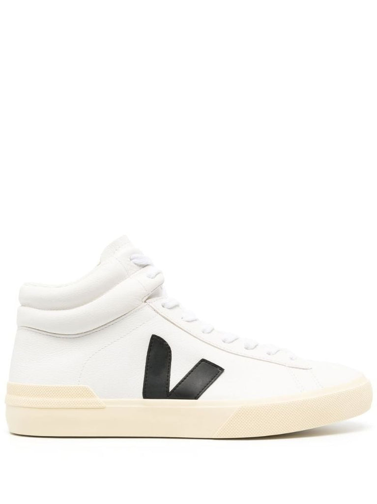White Minotaur Leather High-top Sneakers