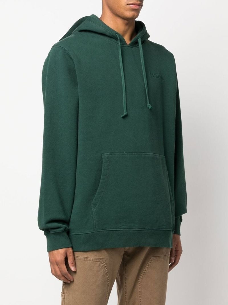 Green Embroidered Logo Hoodie