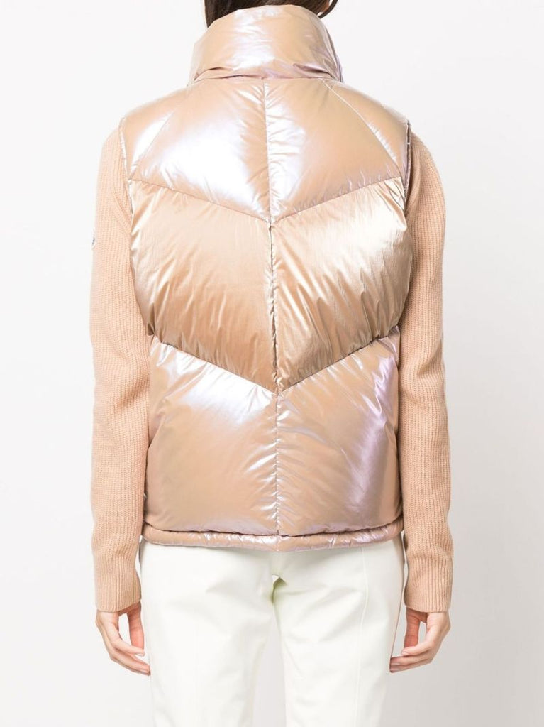 Pink Faucille Puffer Gilet