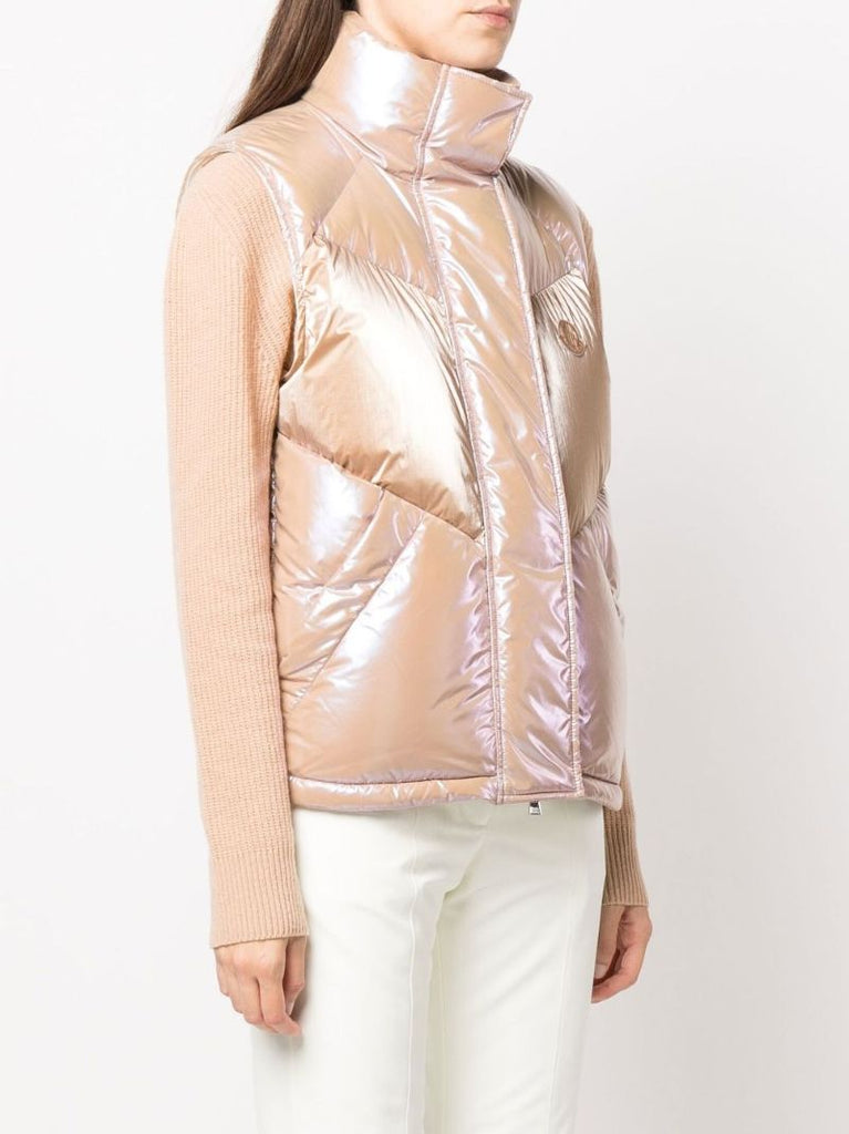 Pink Faucille Puffer Gilet