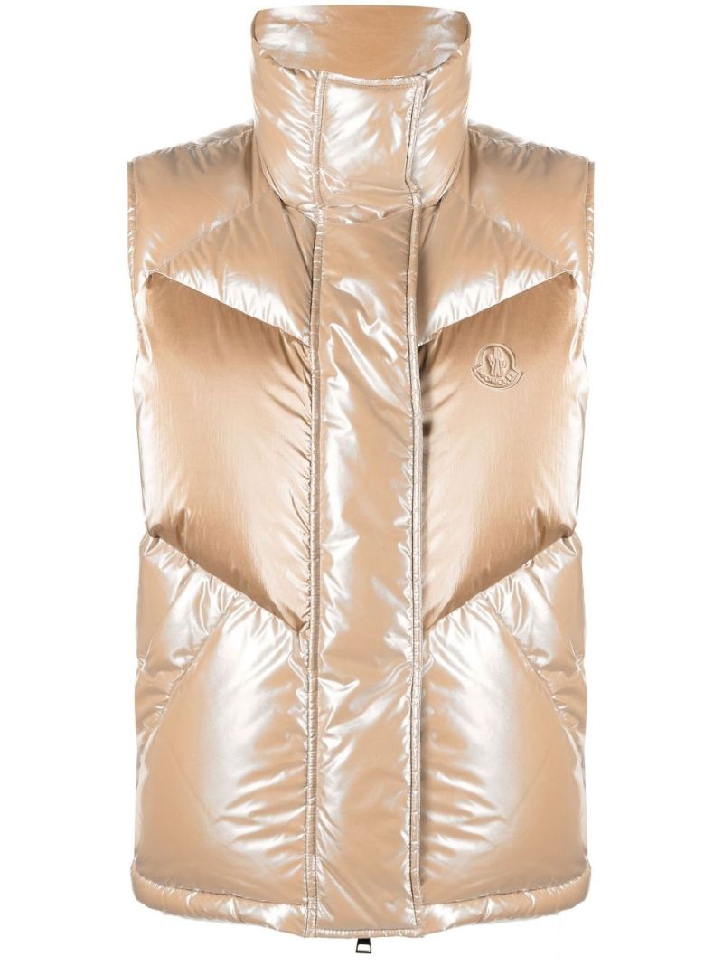 Pink Faucille Puffer Gilet