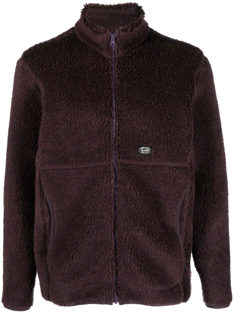 Purple Logo Patch Fleece Jacket