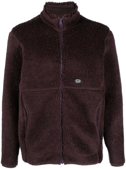 Purple Logo Patch Fleece Jacket