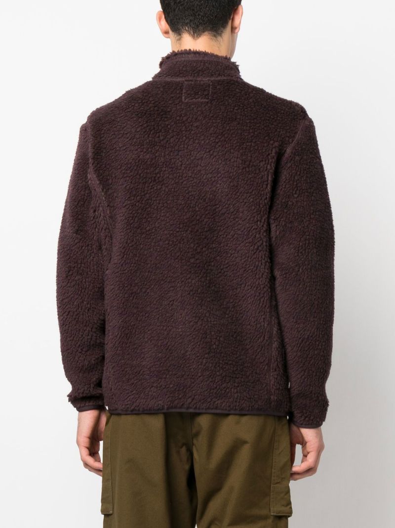 Purple Logo Patch Fleece Jacket