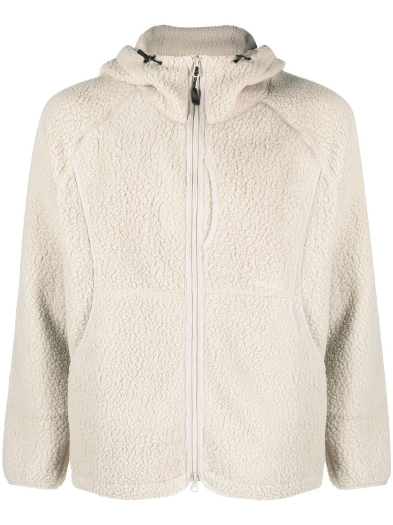 Beige Boa Fleece Jacket