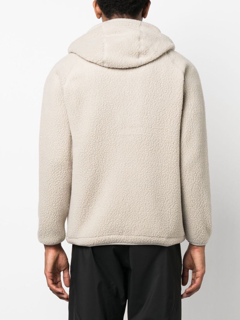 Beige Boa Fleece Jacket