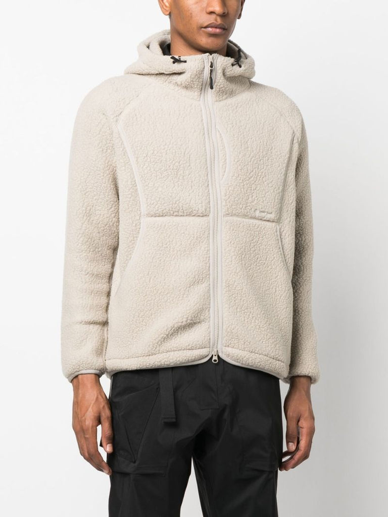 Beige Boa Fleece Jacket
