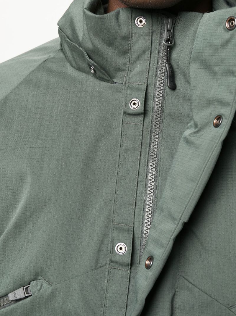 Green Fire-resistant 2 Layer Hooded Down Jacket