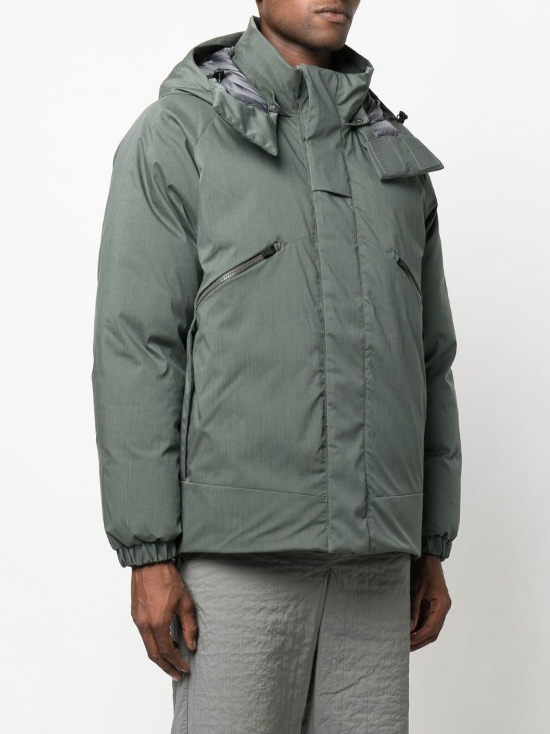 Green Fire-resistant 2 Layer Hooded Down Jacket
