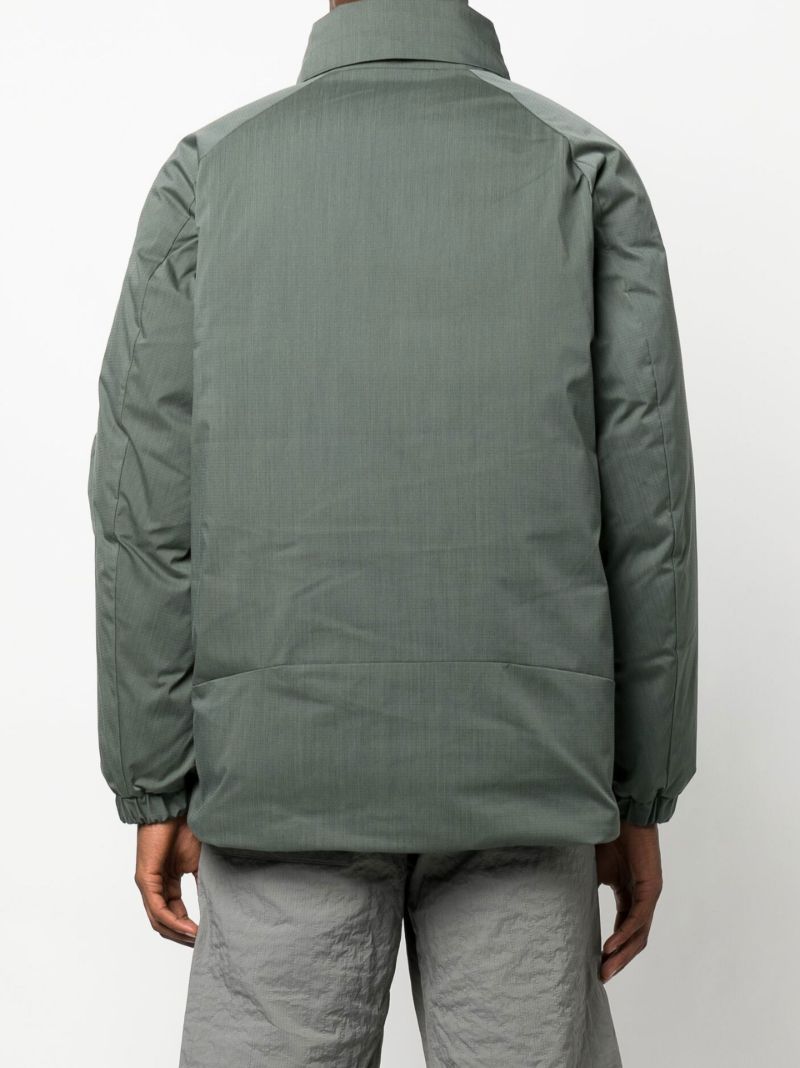 Green Fire-resistant 2 Layer Hooded Down Jacket