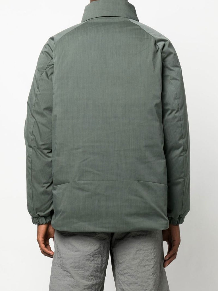 Green Fire-resistant 2 Layer Hooded Down Jacket