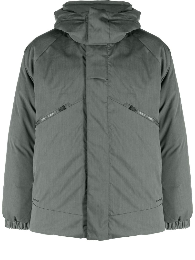 Green Fire-resistant 2 Layer Hooded Down Jacket