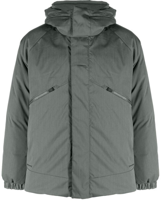 Green Fire-resistant 2 Layer Hooded Down Jacket