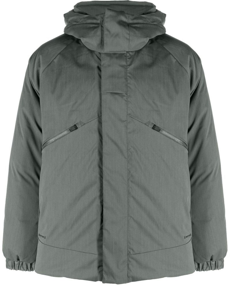 Green Fire-resistant 2 Layer Hooded Down Jacket