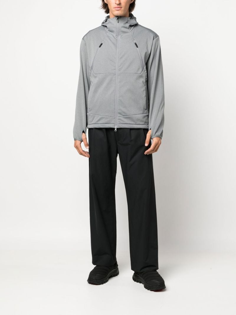 Grey Soft Shell Zip-up Jacket