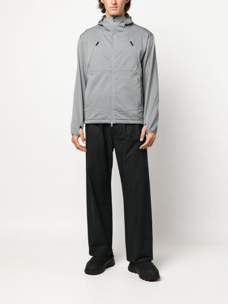 Grey Soft Shell Zip-up Jacket