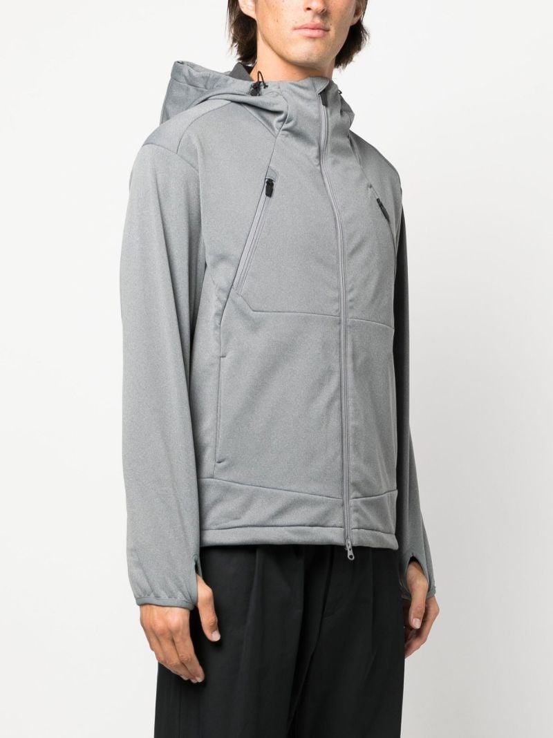 Grey Soft Shell Zip-up Jacket