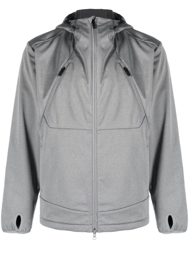 Grey Soft Shell Zip-up Jacket
