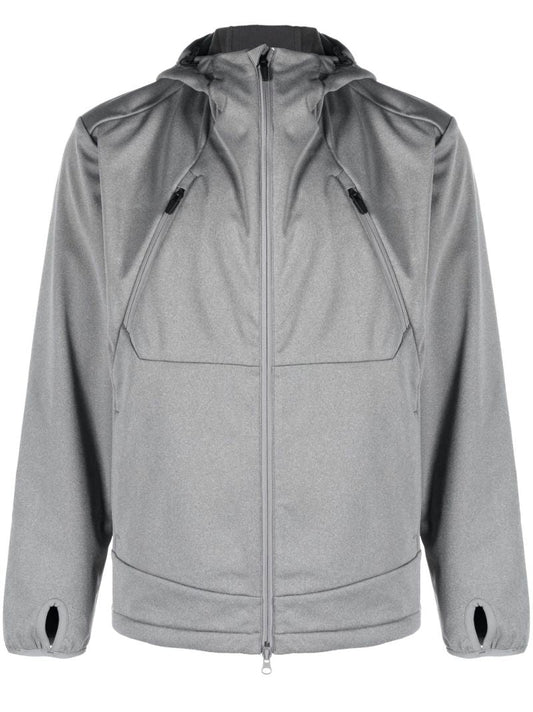 Grey Soft Shell Zip-up Jacket