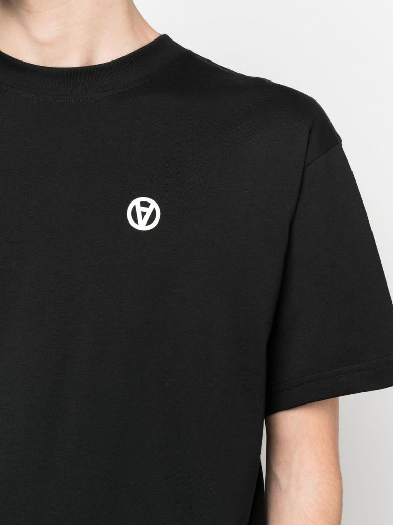 Black Graphic Print Layered T-shirt