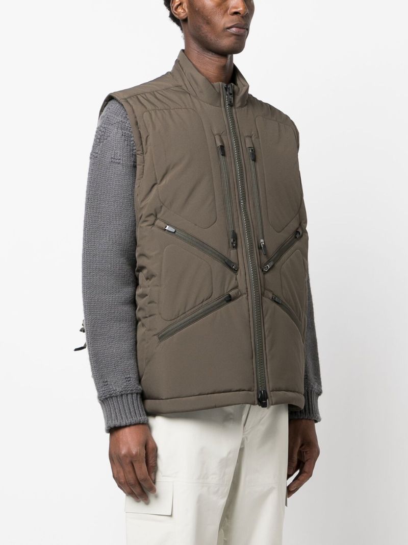 Brown Windstopper Padded Gilet