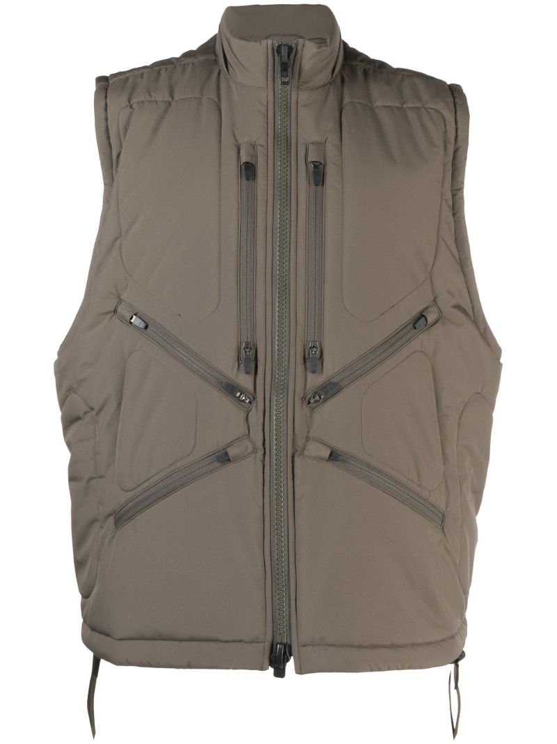 Brown Windstopper Padded Gilet