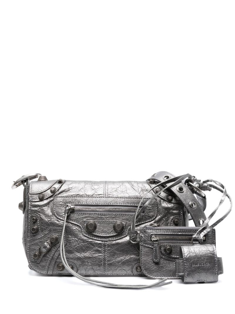 Silver Le Cagole Shoulder Bag