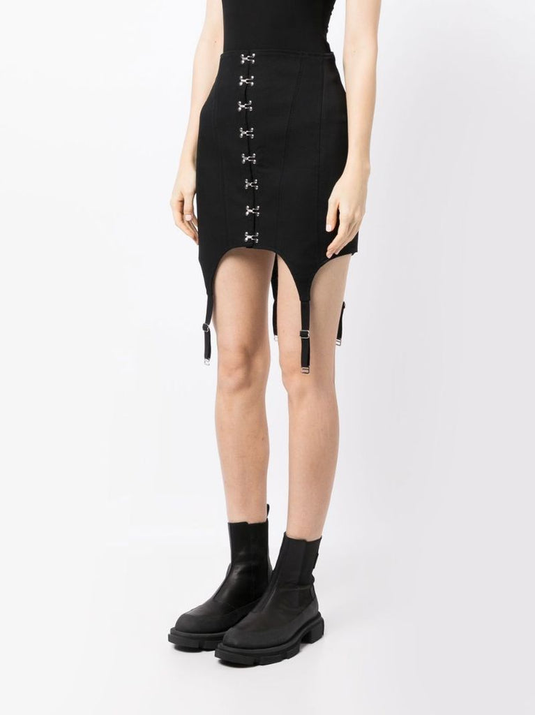 Black Corset Garter Skirt