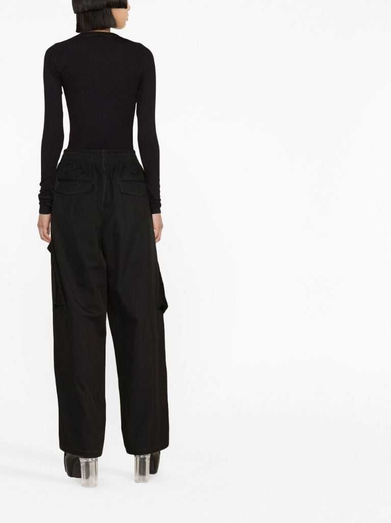 Black Latch Straight-leg Cargo Trousers