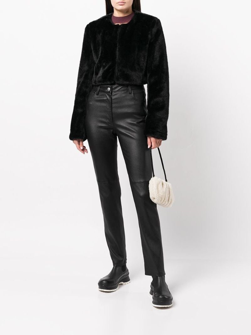 Neautral Bean Shearling Bag
