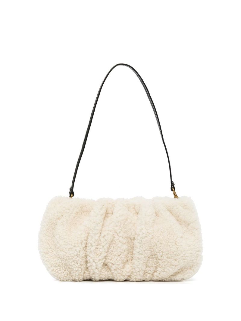 Neautral Bean Shearling Bag