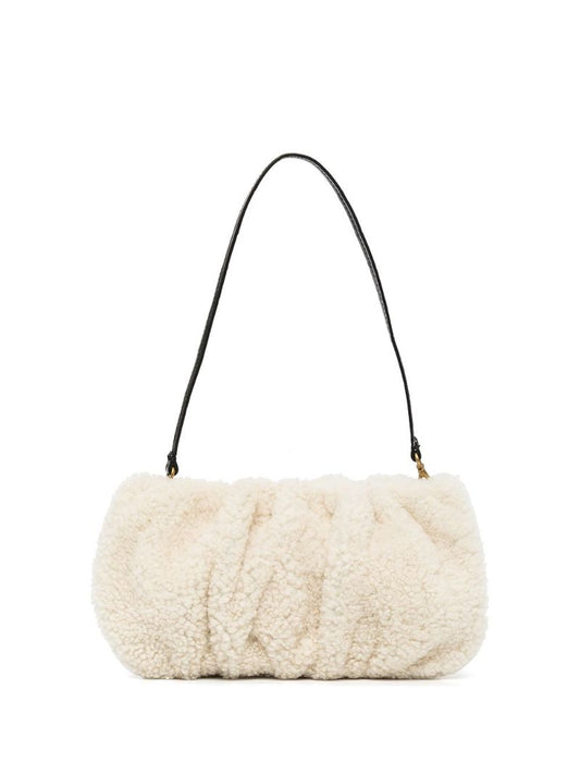 Neautral Bean Shearling Bag