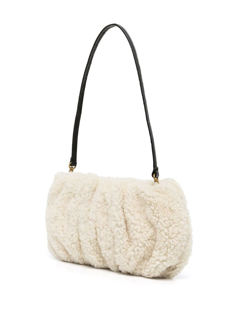 Neautral Bean Shearling Bag