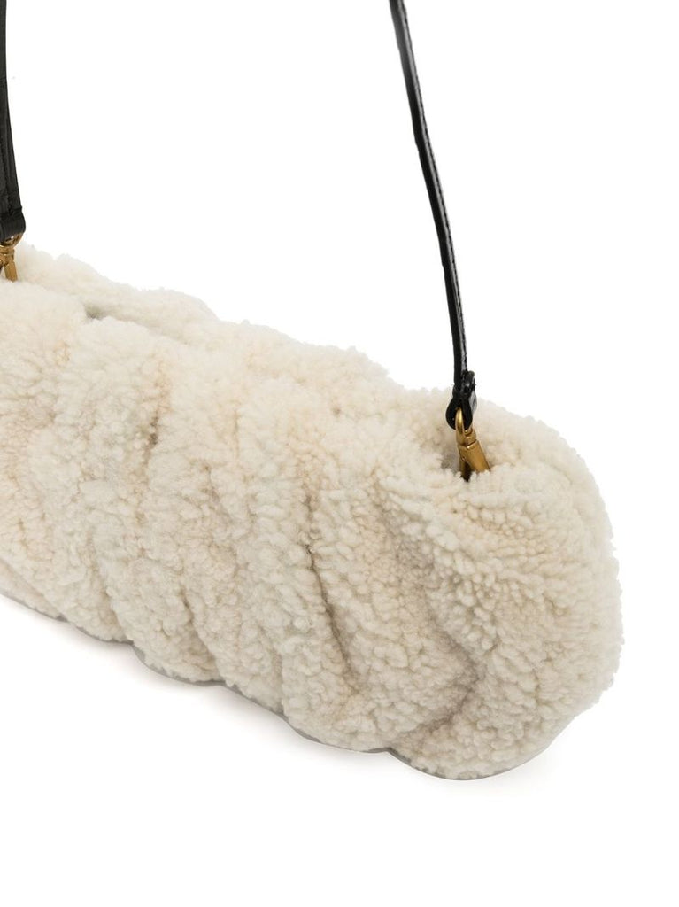 Neautral Bean Shearling Bag